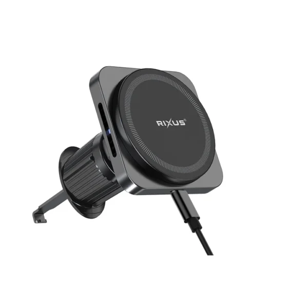 Rixus RXWC20 draadloze MagSafe-autolader 15W – Space Gray