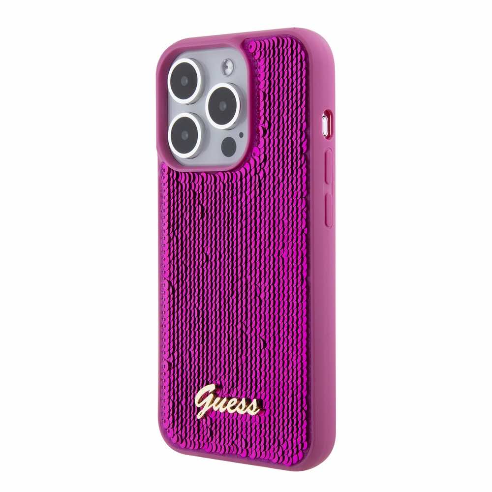 Guess iPhone 15/14/13 Back Cover - Magenta