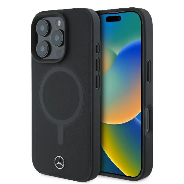 Mercedes-Benz iPhone 16 Pro Max Case Smooth Leather MagSafe