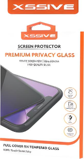 XSSIVE GoldLine Privacy Tempered Glass voor iPhone 16 Pro Max